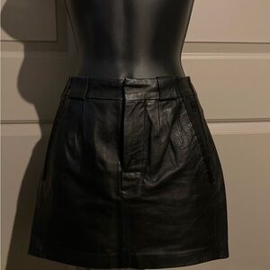 G-Star Raw Leather Mini Skirt
